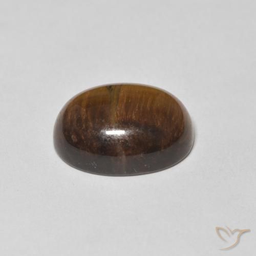 10.44克拉天然虎眼石，椭圆形，不透明