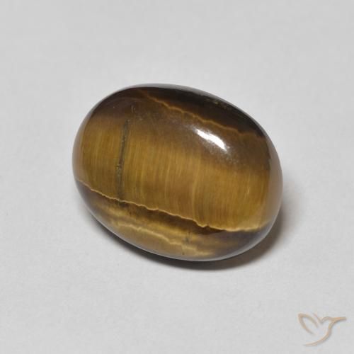 8.99克拉天然虎眼石，椭圆形，不透明