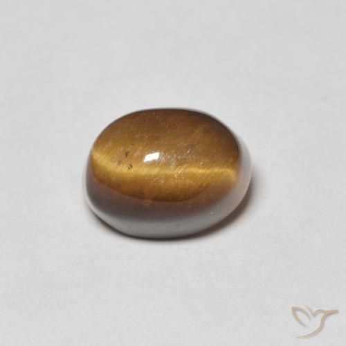4.94ct 天然 暖棕 虎眼石, 椭圆形, 不透明