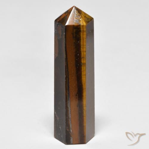 28.75ct 天然 中褐色 虎眼石, 花式切割, 不透明