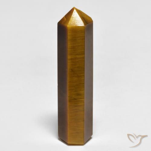 22.03ct 天然 黄棕色 虎眼石, 花式切割, 不透明