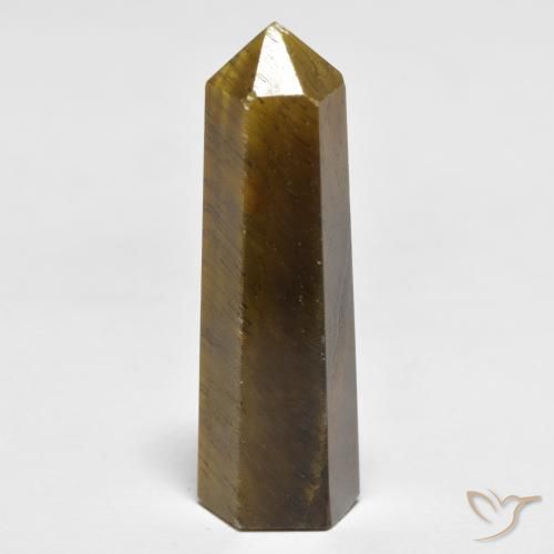27.04ct 天然 黄棕色 虎眼石, 花式切割, 不透明