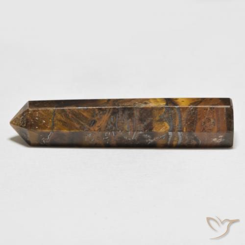 29.75ct 天然 黄棕色 虎眼石, 花式切割, 不透明