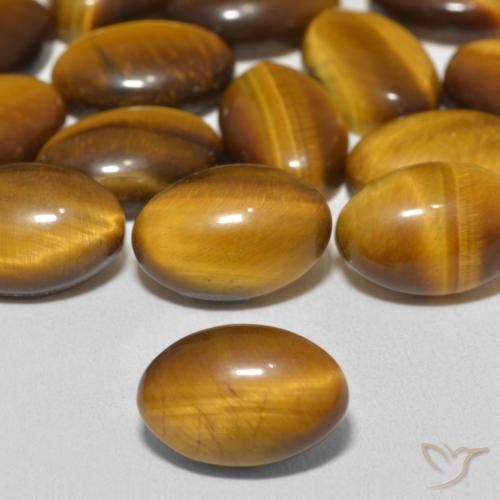 3.79ct 天然 暖棕 虎眼石, 椭圆形, 不透明