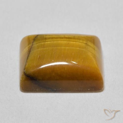 6.36克拉天然虎眼石，狭长方形，不透明