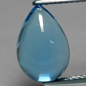 4.24克拉天然托帕石，梨形，11.8×8.1毫米，透明
