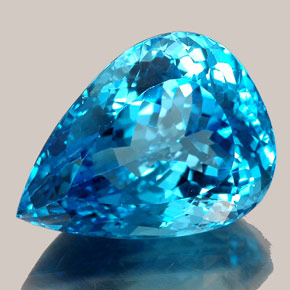 36.61克拉天然托帕石，梨形，23.8×17.6毫米，IF