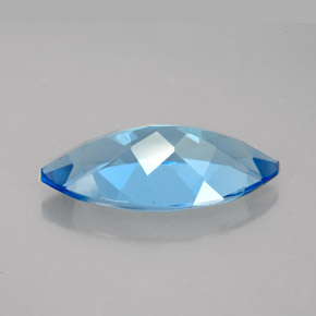 6.60克拉天然托帕石，马眼形，18.1×9.1毫米，IF