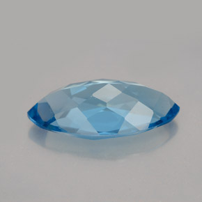7.01克拉天然托帕石，马眼形，17.8×9毫米，VVS