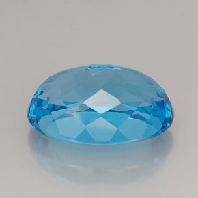 25.42克拉天然托帕石，椭圆形切割，20.5×14.5毫米，IF