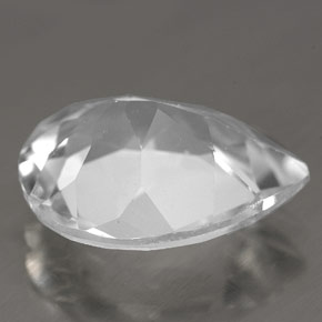 8.70克拉天然白色托帕石，梨形，15.6×11.8毫米，VVS