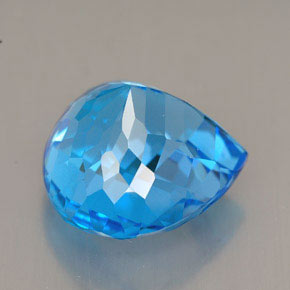 12.38克拉天然托帕石，梨形，14.1×14毫米，VVS