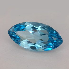 6.65克拉天然托帕石，马眼形，18.1×9.2毫米，VVS