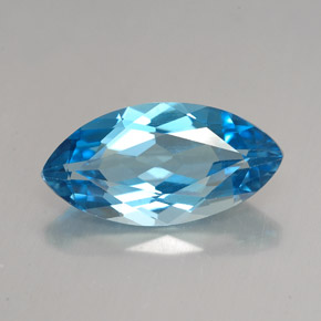 6.80克拉天然托帕石，马眼形，18.1×9.1毫米，VVS-VS