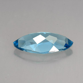 6.80克拉天然托帕石，马眼形，18.1×9.1毫米，VVS-VS