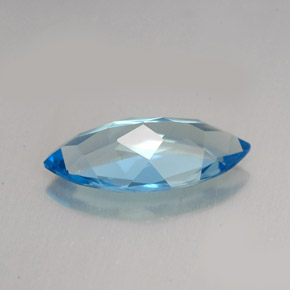 6.01克拉天然托帕石，马眼形，18×9.1毫米，VVS-VS