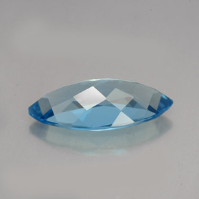 6.75克拉天然托帕石，马眼形，18.2×9毫米，VVS