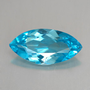 6.08克拉天然托帕石，马眼形，18×8.9毫米，VVS