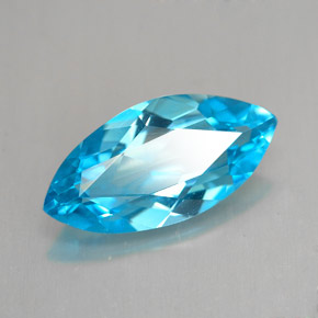 6.08克拉天然托帕石，马眼形，18×8.9毫米，VVS