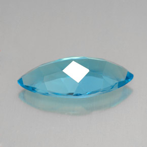 6.08克拉天然托帕石，马眼形，18×8.9毫米，VVS