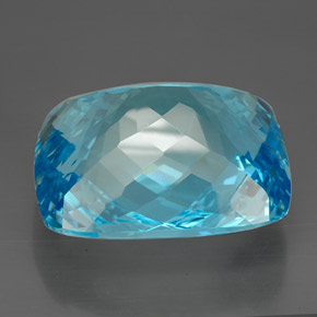 206.00克拉天然托帕石，垫形剪裁，36.5×31毫米，IF