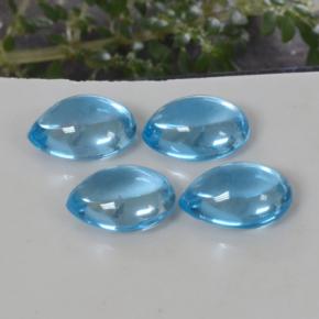 12.58天然托帕石，梨形，10.6×8.2毫米，透明