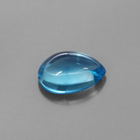 3.29克拉天然托帕石，梨形，10.7×8毫米，透明