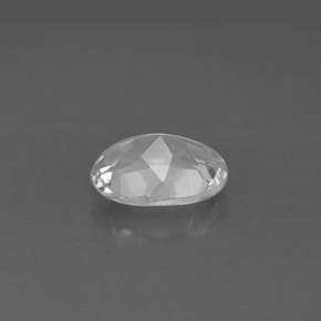 1.53克拉天然白色托帕石，椭圆形切割，8.3×6.2毫米，VS
