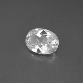 1.40克拉天然白色托帕石，椭圆形切割，7.9×6.1毫米，VS