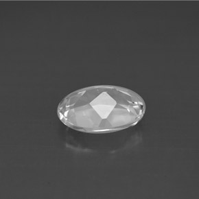 1.44克拉天然白色托帕石，椭圆形切割，8×6.1毫米，VS