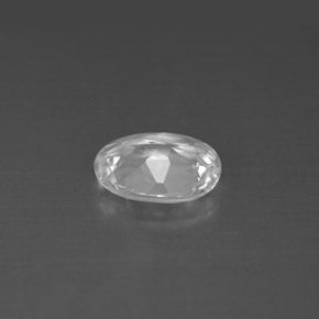 1.21克拉天然白色托帕石，椭圆形切割，8.1×6.1毫米，VVS-VS