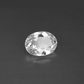1.48克拉天然白色托帕石，椭圆形切割，8×6毫米，VVS-VS