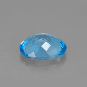 2.87克拉天然托帕石，椭圆形切割，10×8.1毫米，VS