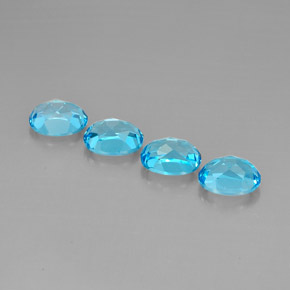 10.39天然托帕石，椭圆形切割，9.1×7.1毫米，VVS-VS