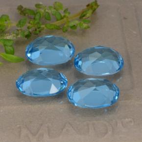 9.40天然托帕石，椭圆形切割，9.1×6.9毫米，VVS-VS