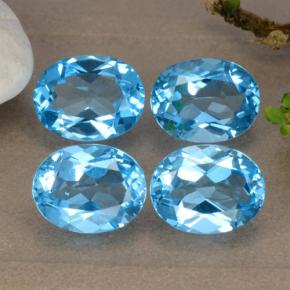 8.92天然托帕石，椭圆形切割，8.9×7毫米，VVS-VS