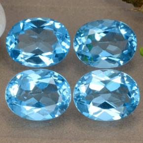 8.92天然托帕石，椭圆形切割，8.9×7毫米，VVS-VS