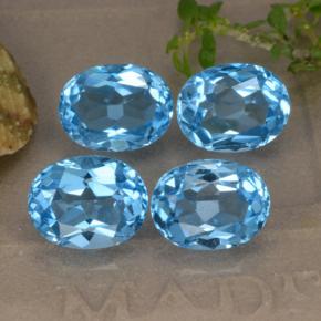 10.68天然托帕石，椭圆形切割，9×7.1毫米，VVS-VS