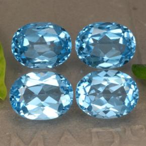 10.54天然托帕石，椭圆形切割，9×7.1毫米，VVS-VS