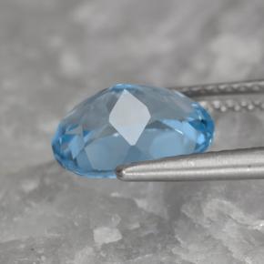 3.32克拉天然托帕石，椭圆形切割，10.1×8.1毫米，VVS-VS