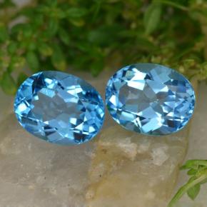 5.43天然托帕石，椭圆形切割，9.1×7.2毫米，VVS-VS