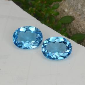 4.28天然托帕石，椭圆形切割，9.1×7.1毫米，VVS-VS