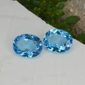 4.28天然托帕石，椭圆形切割，9.1×7.1毫米，VVS-VS