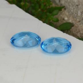 4.28天然托帕石，椭圆形切割，9.1×7.1毫米，VVS-VS