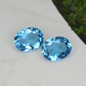 4.36天然托帕石，椭圆形切割，9.1×7.1毫米，VVS