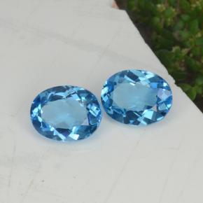 4.36天然托帕石，椭圆形切割，9.1×7.1毫米，VVS