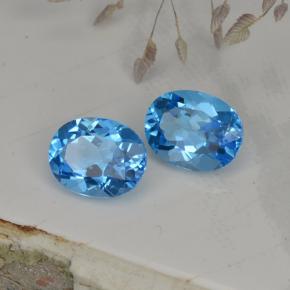 4.71天然托帕石，椭圆形切割，9.1×7.1毫米，VVS