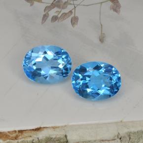 4.93天然托帕石，椭圆形切割，9.1×7.1毫米，VVS