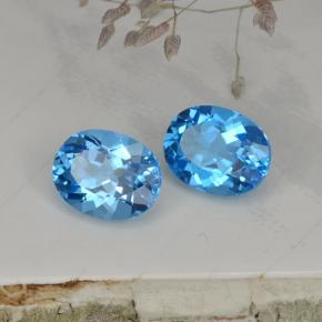 4.93天然托帕石，椭圆形切割，9.1×7.1毫米，VVS