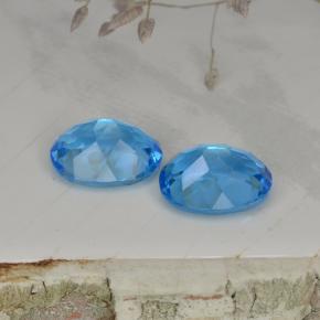 4.93天然托帕石，椭圆形切割，9.1×7.1毫米，VVS
